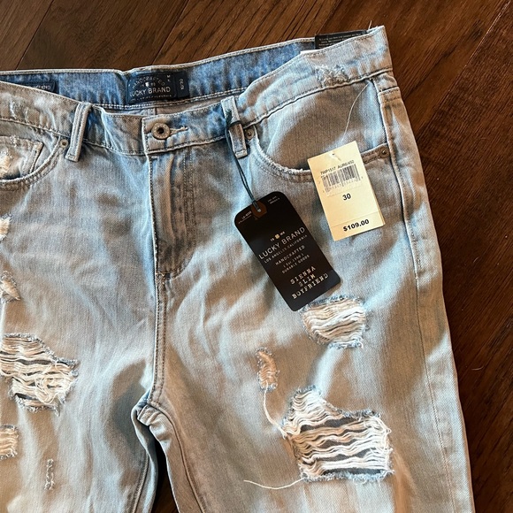 lucky Brand Jeans Womens Sienna Slim Boyfriend DIstress SZ 10 NEW. - Picture 5 of 5